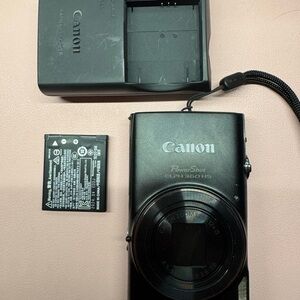 Canon PowerShot ELPH 360HS Black Digital Camera
